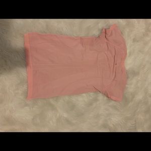 Light pink lululemon short sleeve work out top size 8